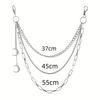 Punk Street Style Moon Tassel Waist Chain