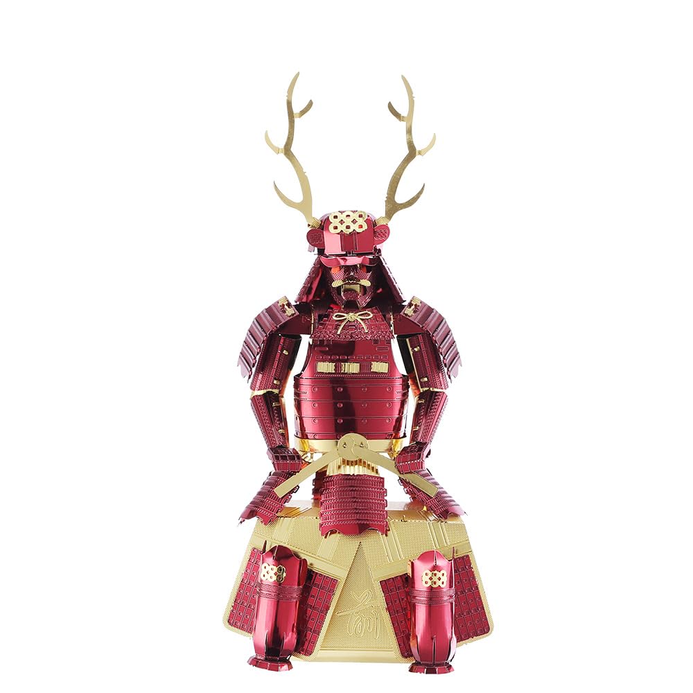 Tenyo Metallic Nano Puzzle Multicolor Yukimura Sanada Armor Stainless No Glue Laser Craft 3D Warrior Armor Series (T-ME-001M), Steel, Required, 0.2m