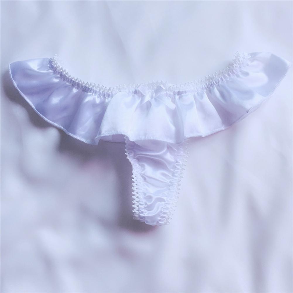 Boxer Underwear Briefs Emulation Silk Thong Lingerie Underpants Panties