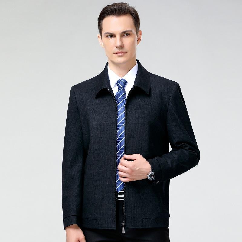 Jacket Men's Work Jacket Middle-aged Lapel Business Casual Commuting Cashmere Jacket Dad's Clothing Men's Clothing