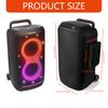 Dustproof Speaker Protective Case for 520 Speaker Rolling Up Front Panel Elastic Base Straps Storage Organiser Sleeve