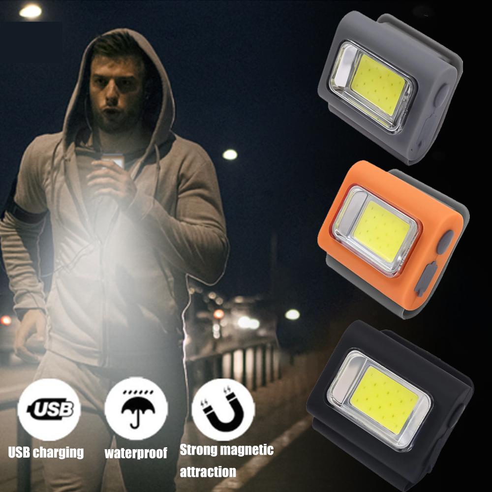 LED Safety Lights Run Light Outdoor Backpack Camping Silicone Clip Mode Walking Lamp for Night Portable Magnetic Emergency Light 5