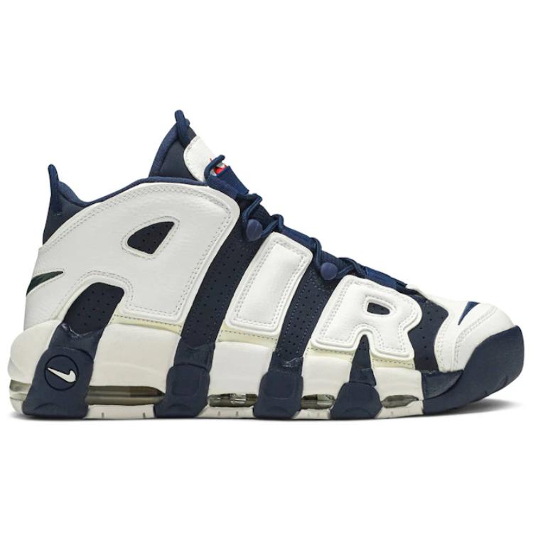 Nike Air More Uptempo 96 Olympic 2024 Men Sneakers Blue White Midnight-Navy FQ8182-100