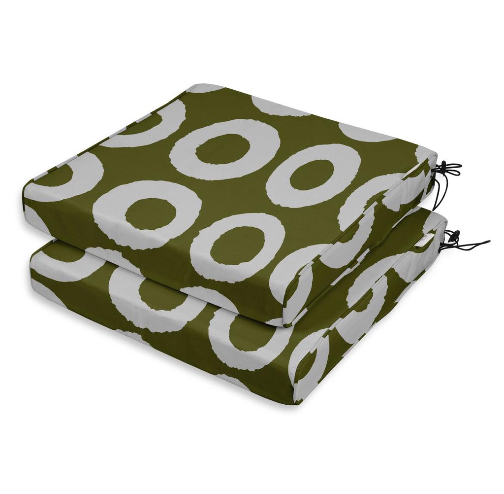 Vargottam Perfect Outdoor Indoor Square Corner Seat Cushions Water-Resistant Lounge Chair 18.5" X 16" Home Office Patio Furniture