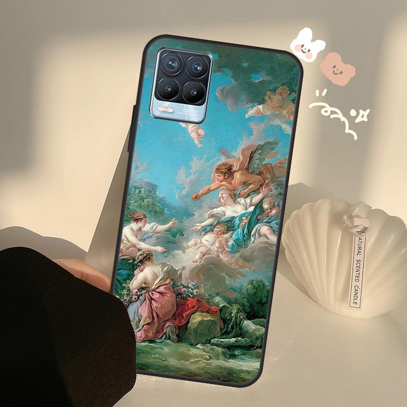 Renaissance Art Painting Case For Realme C63 C61 C55 C51 C53 C25 C65 C67 C71 C75 11 12 13 14 15 Pro Plus GT6 GT7 Pro
