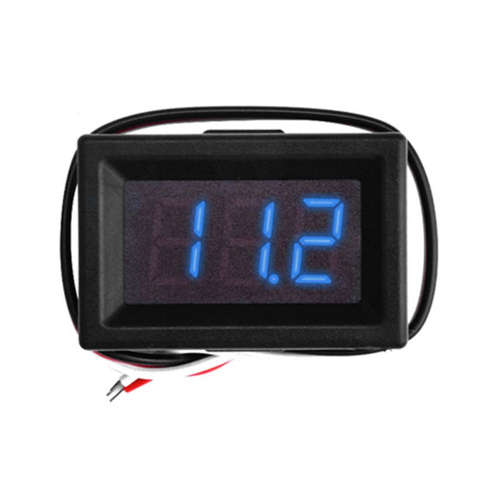 0.36 Inch Digital Voltmeter 3-Digit DC 0-100V Voltage Measurement Tool LCD Display Small Voltage Gauge Motor Vehicle Tools