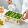 Large Ice Cube Tray with Lid And Bin Easy-Release Stackable Ice Cube