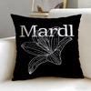 popular fashion brand Mardi Mercredi Cushion Cover Soft  EasyWash Pillow Case  Versatile for Couch Bed Travel and Office