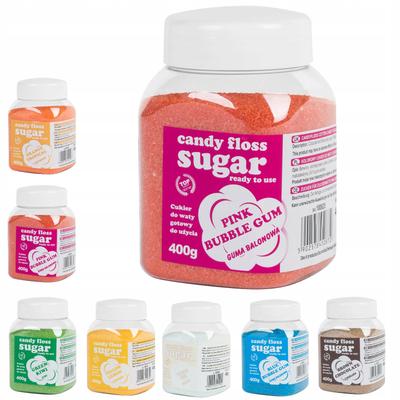 MIX Kleurige Smaaksuiker voor Suikerspin SET 8x 400g