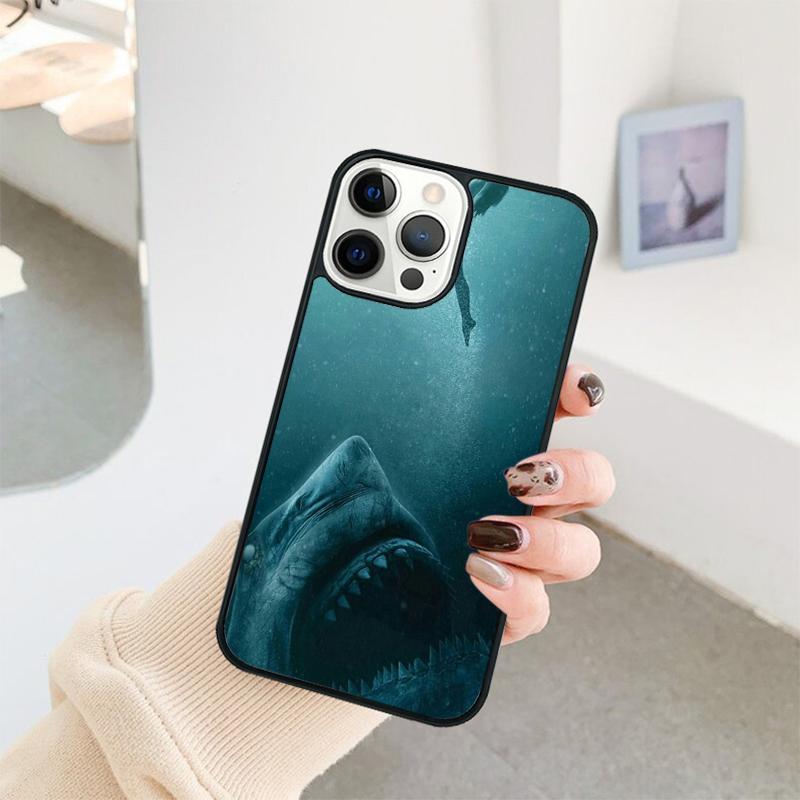 Ocean Whale Shark Swimming Phone Case For iPhone 17 Air 16 15 14 11 12 13 Pro  MAX Plus Coque Cover Shell