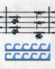 Wall-Mounted 5-Piece Fishing Rod Holder for Garage Storage