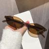 Sexy Small Oval Women'S Sunglasses  New Fashion Black Brown Sun Glasses Ladies Shades Trends Summer Unique Eyewear Men