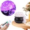 Purple Light Halloween Bubbling Cauldron Decoration Luminous Candy Jar  Living Room