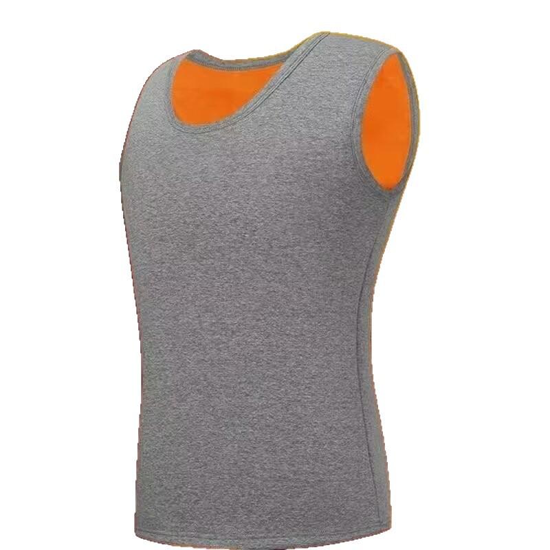 Men's Golden Velvet Warm Sleeveless Vest - Plush Base Layer