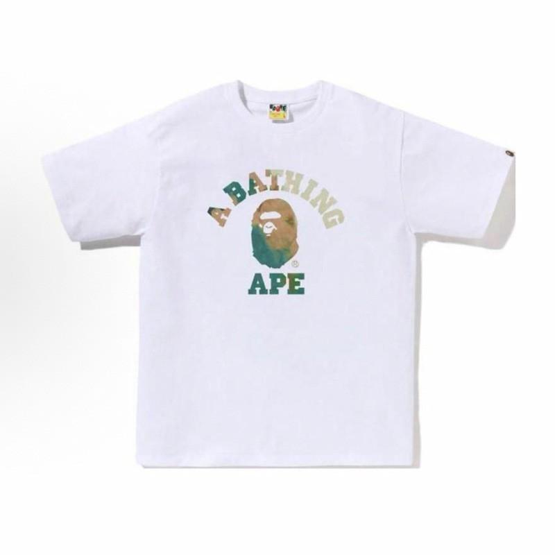 Heavyweight 260g Cotton Graphic Tee Men - Oversized Streetwear T-Shirt With Cartoon Ape Head Print Casual Wear