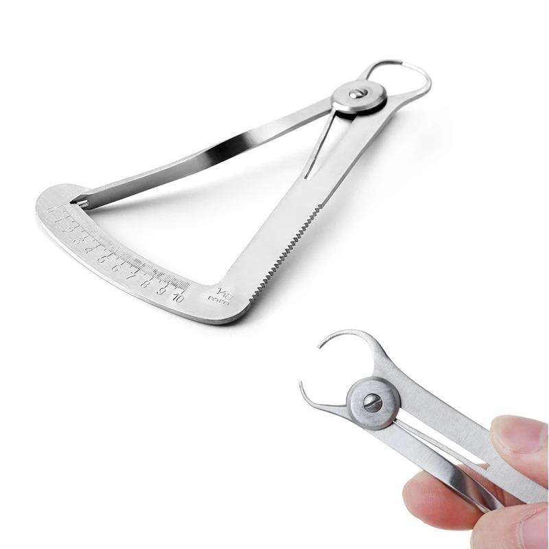Dental Orthodontic Caliper Ruler For Wax Crown Gauge Stainless Steel Measuring 0-10mm Dentistry Surgical Instruments Tools