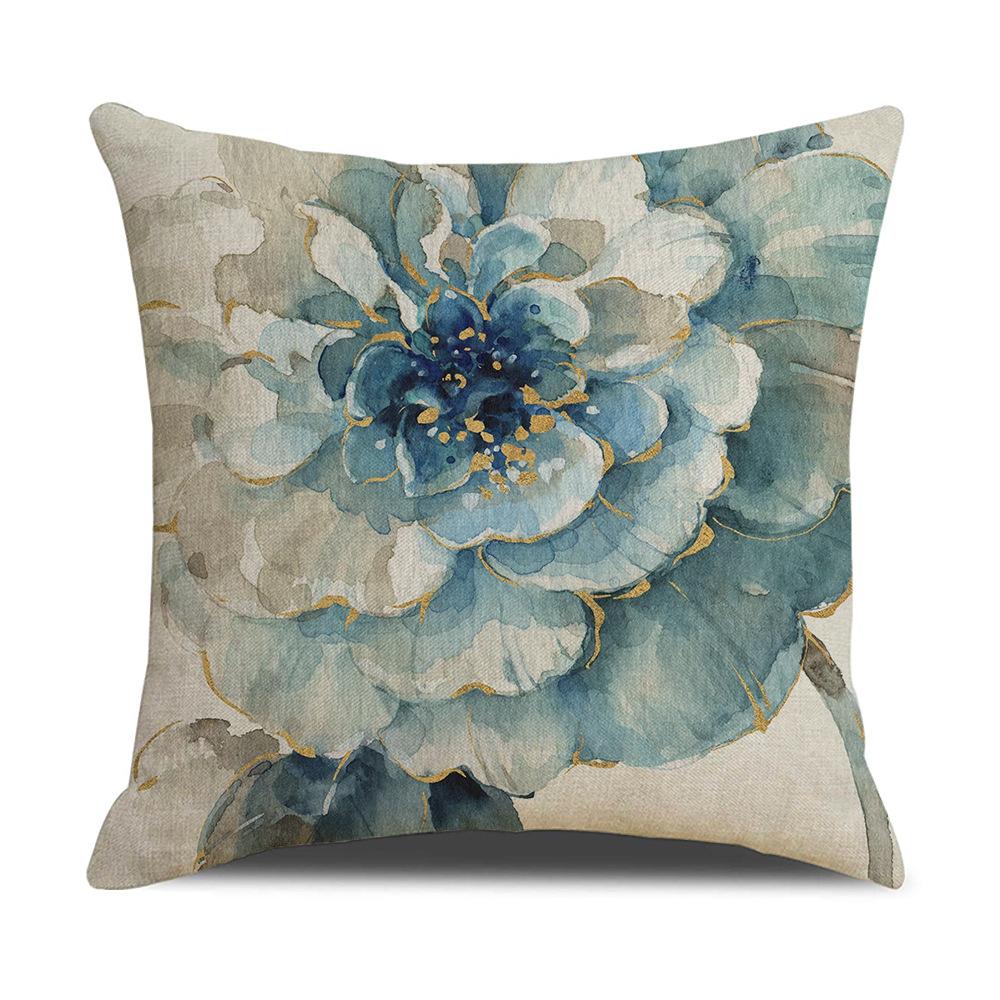 Europejski Klasyczny Niebieski Kwiat i Ptak Poszewka na Poduszkę Dom Zestaw Poduszek na Sofę Dekoracyjna Kombinacja Poduszek