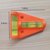 Double-sided T-shaped Bubble Level with Mounting Holes for Precise Balance Measurement