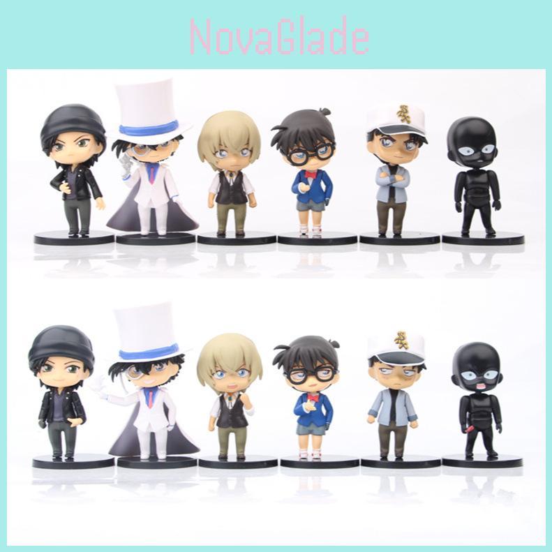 Detective Conan And Kid The Phantom Thief Pvc Models Figure With Assembly For Car Decor And Gift Ideas