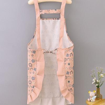 1Pcs Kitchen Sleeveless Apron Household Polyester Cooking Apron With Pocket Clothes Protection For Barber Painter Chef
