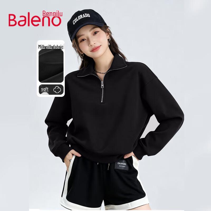 Baleno Women's Half-Zip Collared Sweatshirt