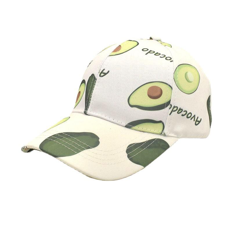 COKK Baseball Cap Women Cute Fruit Printed Sun Hat Adjustable Sunshade Summer Hats For Women Outdoor Casual New