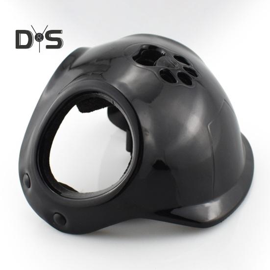 Pet Helmet with Ear Holes Dog Safety Hat Windproof Adjustable Puppy Motorcycle Helmet for Outdoor Riding Hiking Cycling