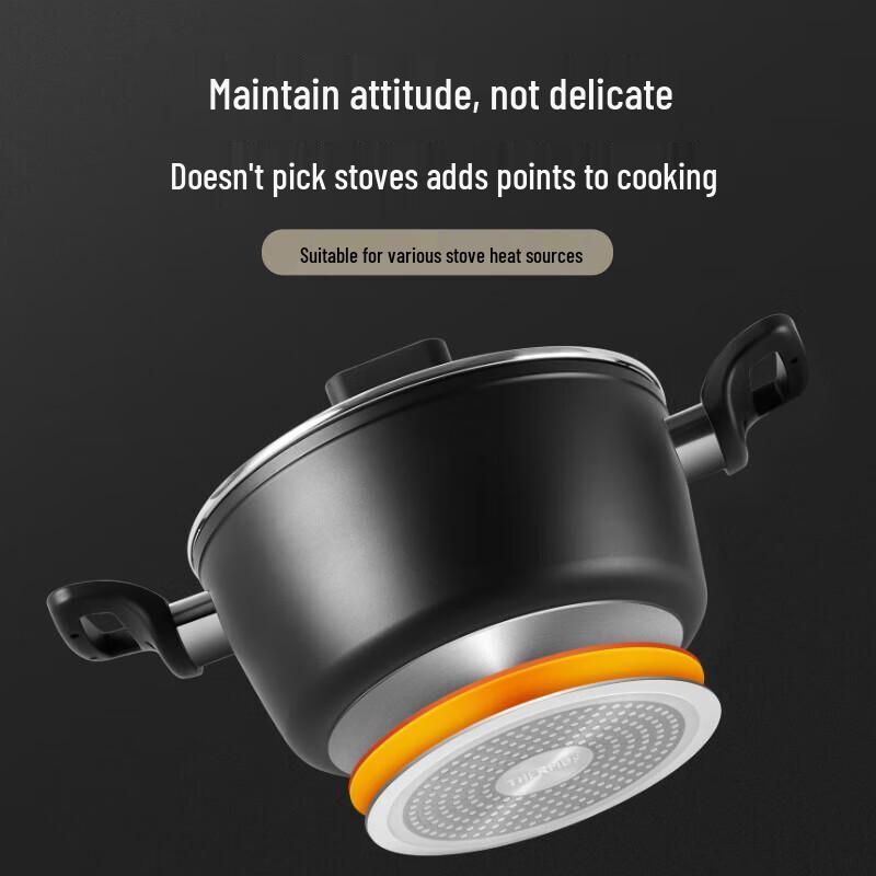 Thermos 22cm Non-Stick Titanium Soup Pot with Lid