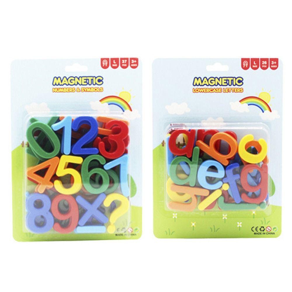 New Multicolor Alphabet Magnetic Stickers Plastic 0-9 Spelling Counting Teaching Tool a-Z Learning Letters Refrigerator Magnet