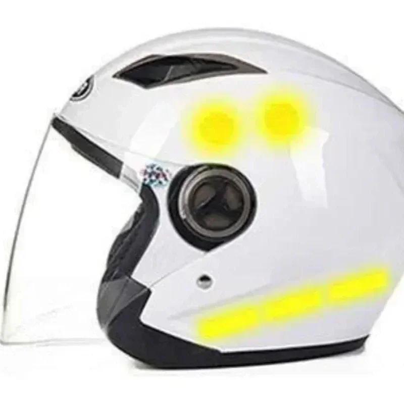 10pcs High Intensity Grade Reflective Safety Warning Tapes Stickers Self-Adhesive For Car Truck Motorcycle Bike Camper Helmet