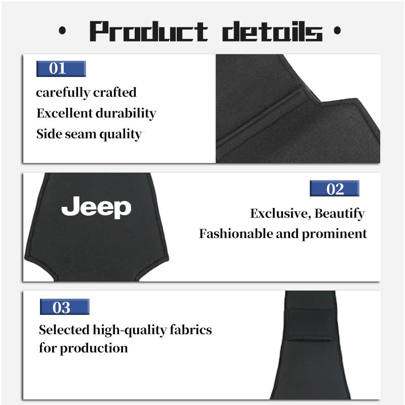 Car Headrest Pillow Cover Wear-Resistant Auto Accessories For Jeep Cherokee Wrangler JK Gladiator Compass Renegade Patriot AJW1