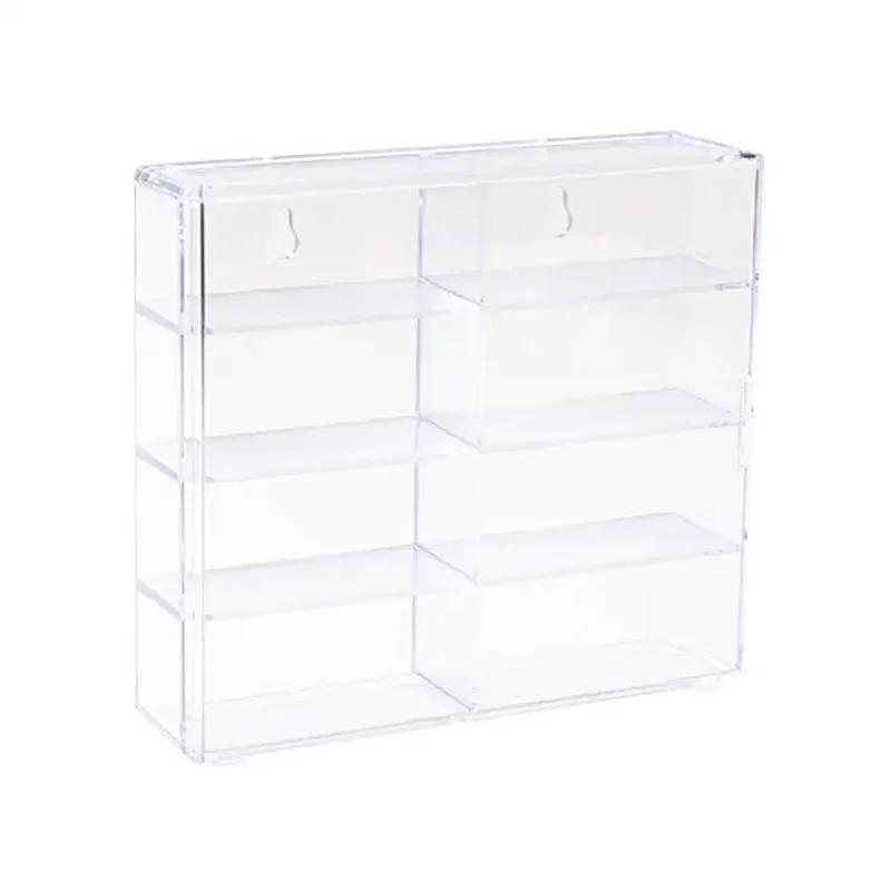 1:64 Acrylic Car Display Box For Hot Wheels Car Model Toy 8 Grid Cabinet Rack Dustproof Stackable Car Storage Box For Hotwheels