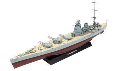 Meng Model 1/700 Britská Kráľovská námorná bojová loď HMS Rodney 29 Plastikový Model MPS001