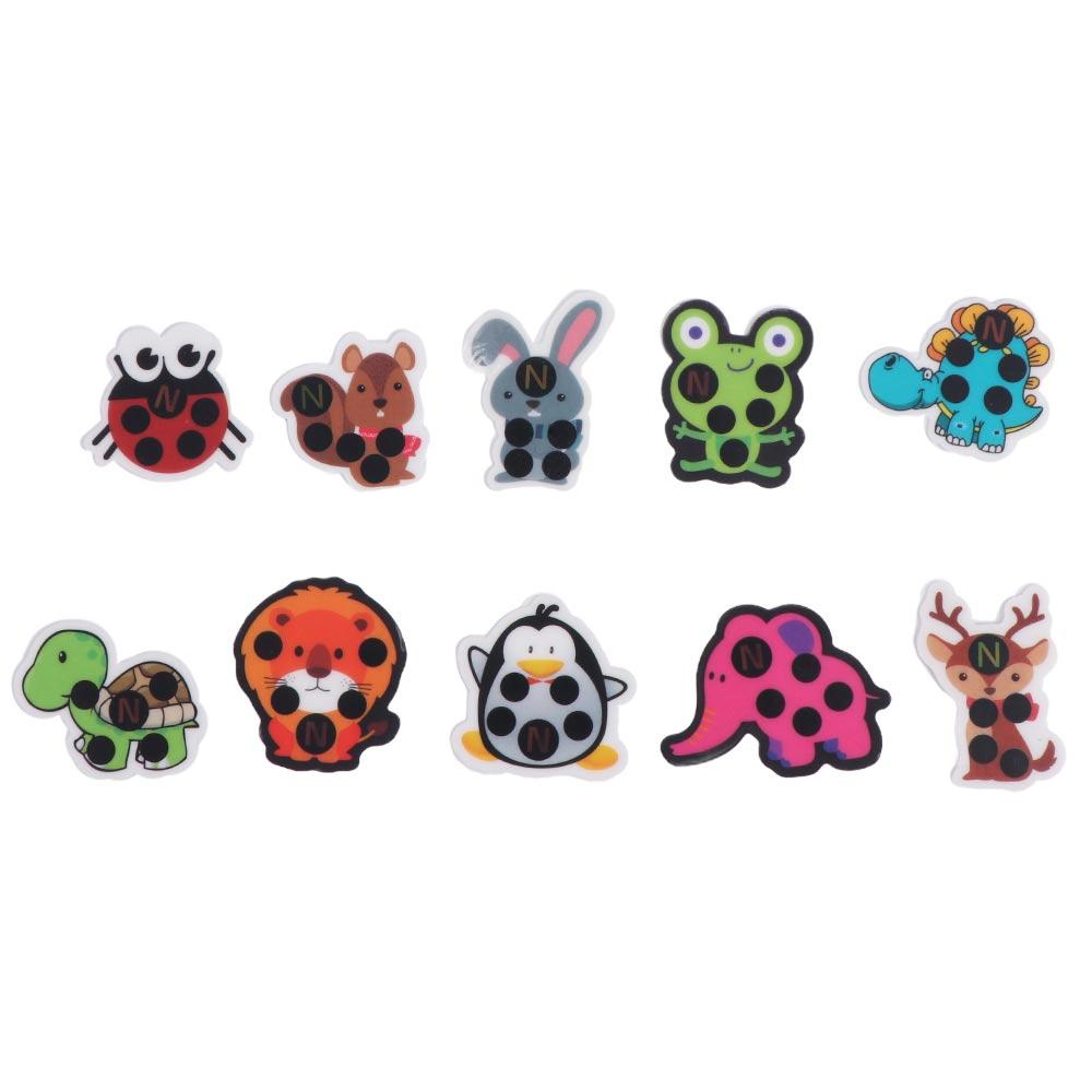 Cartoon Head Baby Care Fever Detection Thermometers Thermometer Temperature Test Forehead Sticker