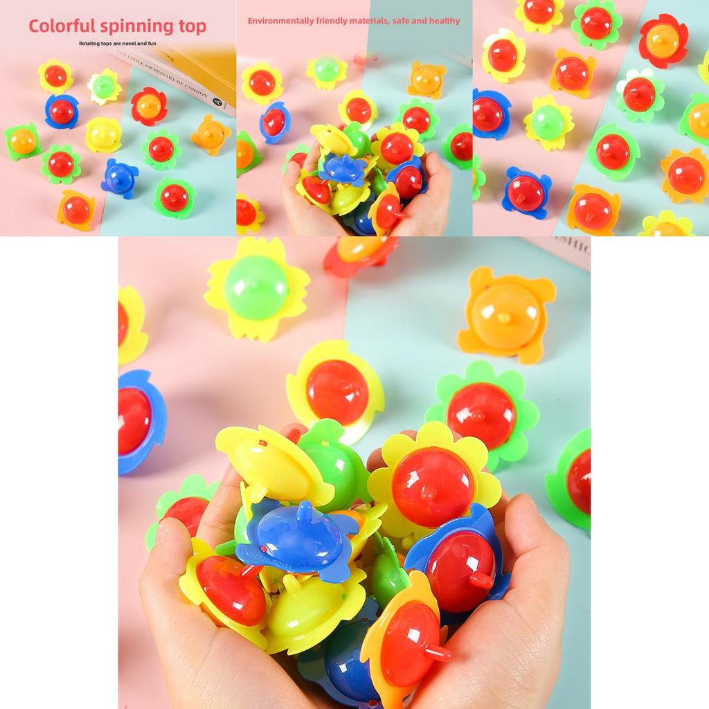 Colorful Handheld Spinning Top With Durable Plastic Material For Children