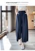 Women's Lace-Trim Wide-Leg Cropped Pants - 2025 Sun Protection, Lightweight & Casual