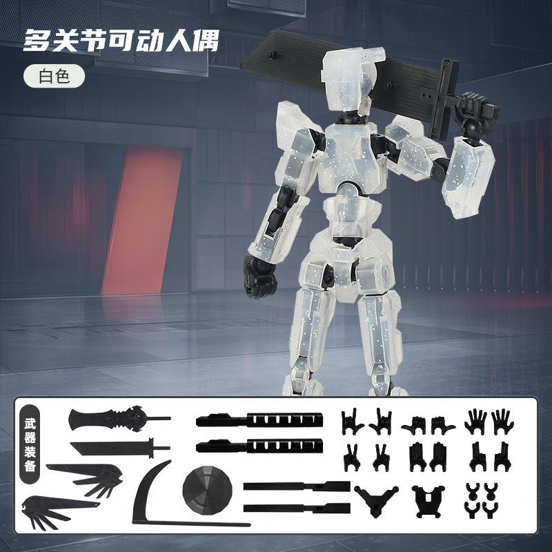 Generation 5 Dummy Statue Model Lucky Figure 13 Joints Movable Robot Creative DIY Assembled Toy Kids Stress Relief Action Figure