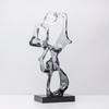 Creative Geometric Transparent Resin Sculpture Marble Statue Transparent Gradient Hollowed-out Ornaments Home Decoration