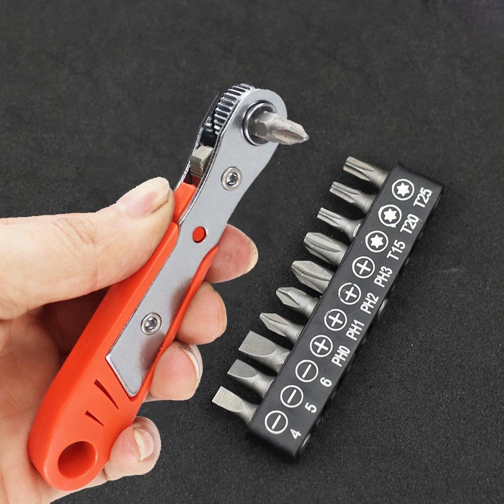 36-tooth Two-way Screwdriver Mini Right Angle Screwdriver New Ratchet Screwdriver  Home