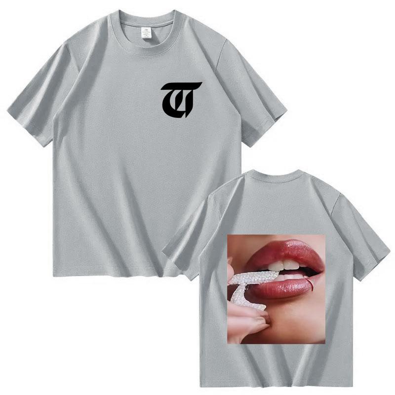 Singer TINI Futttura Harajuku 2025 Tour Double Sided Casual Short Sleeve Tee Fashion Gothic Tshrits Mens Womens Oversized Tshrit
