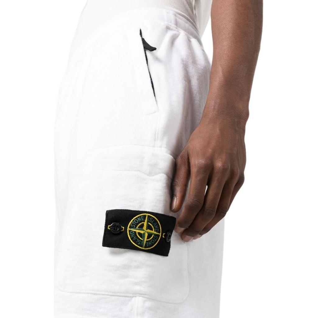 STONE ISLAND Side Logo-patch Shorts 781564060-V0001