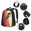 Retro Style Mountain Bike Poster : Good To The Last Drop Backpack For Student School Laptop Travel Bag Sheppard Fairey Style