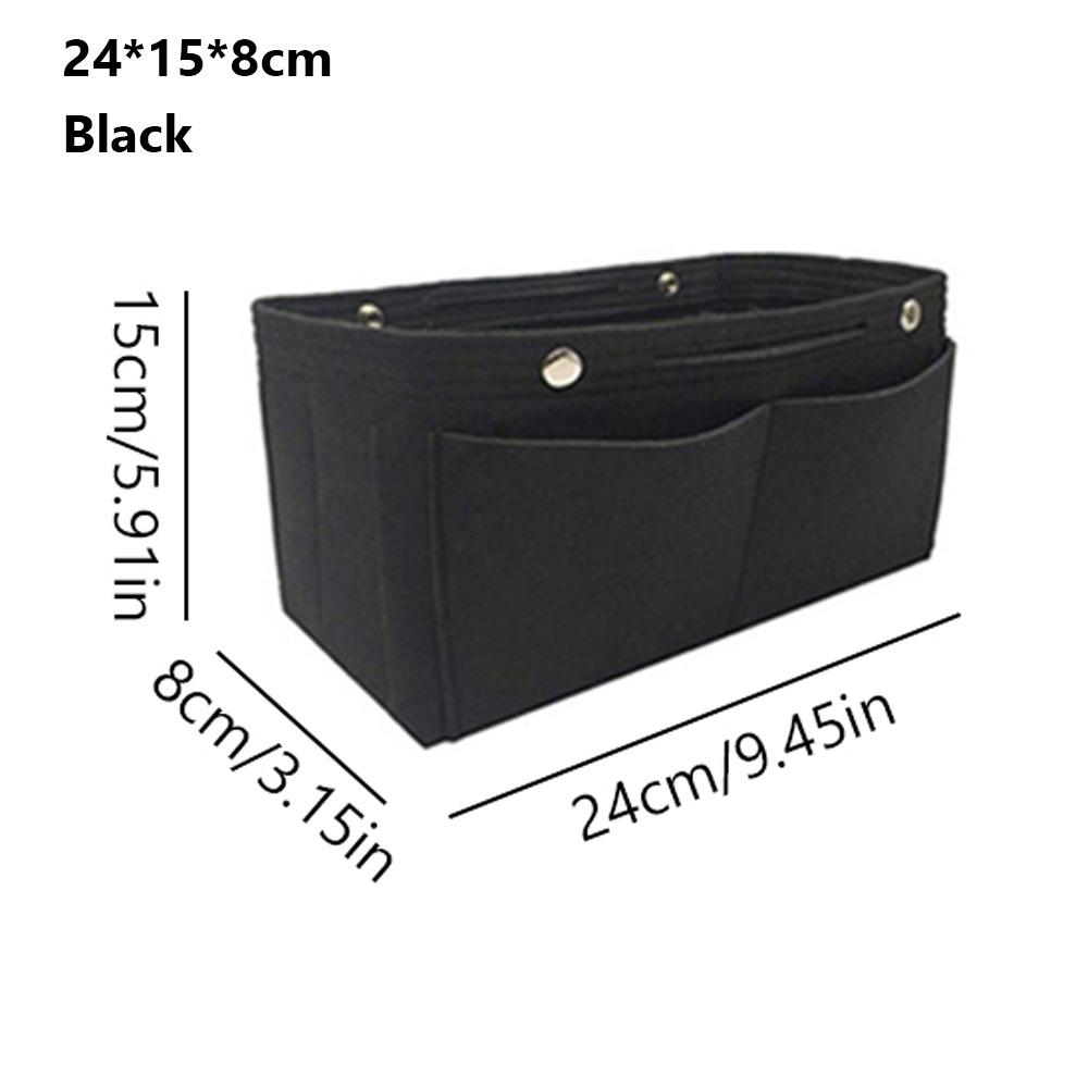 Simple Felt Handbag Insert Bag Bag Support Large Capacity Internal Bag Storage Organization Multi-Pocket Bag Organiser