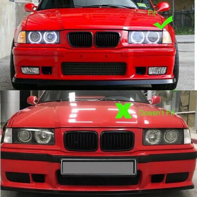 For BMW E36 3 Series 1997-1999 Car Grille Diamond Style Front Kidney ABS Front Hood Grill Silver 51138195152 51138195151 Parts