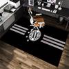 1Pc Football Team Cartoon Print Carpet High Quality Comfortable for All Seasons, Home Decor