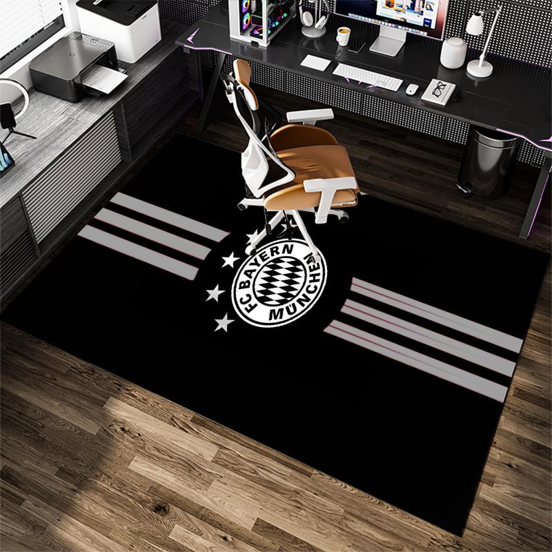 1Pc Football Team Cartoon Print Carpet High Quality Comfortable for All Seasons, Home Decor
