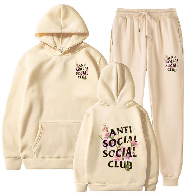 Pants Suits Sweatshirt Hooded Unisex Suit Men Women Comfortable Soft