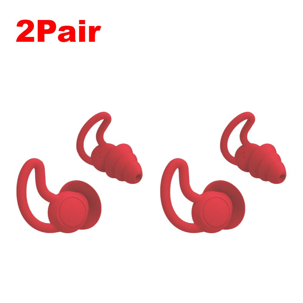 1/2Pair Silicone Swimming Earplugs Waterproof Ear Protection Ear Plugs Sleep Anti-Noise Soundproof Earplugs Swimming Accessories