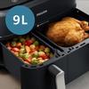 Fritteuse ohne Öl PHILIPS - Airfryer NA351/00 - Doppelbecken 9L - 8 Kochprogramme - 2750W