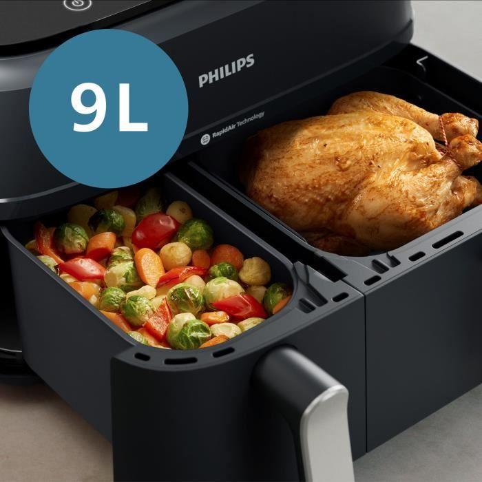 Fritteuse ohne Öl PHILIPS - Airfryer NA351/00 - Doppelbecken 9L - 8 Kochprogramme - 2750W